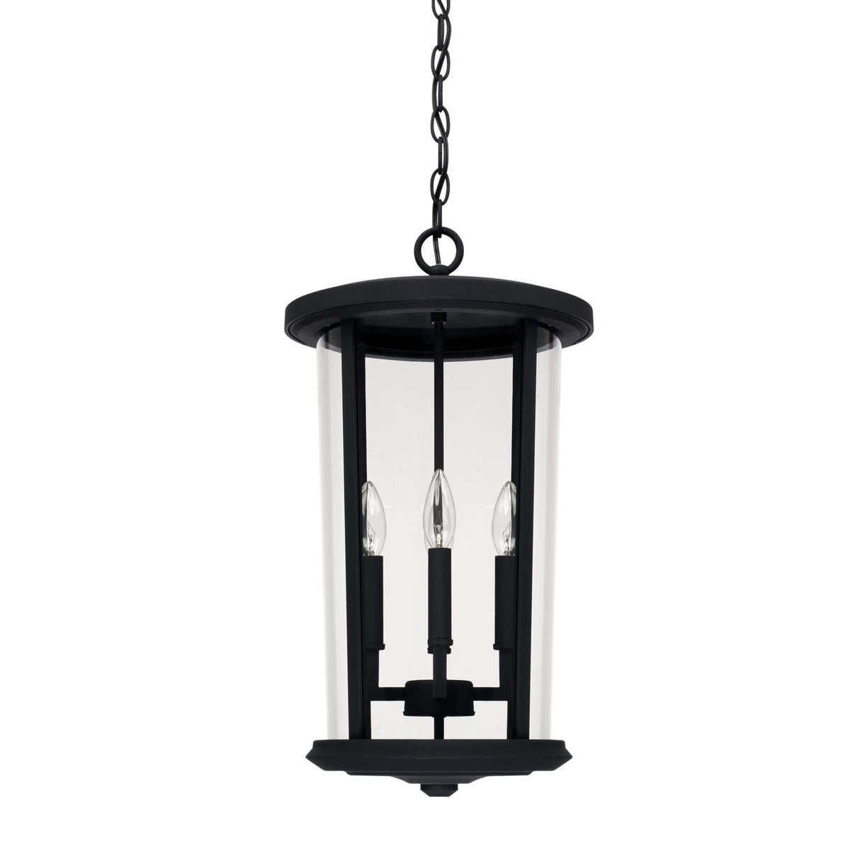 Capital Lighting 926742BK Howell 4 Light Outdoor Hanging Lantern Black