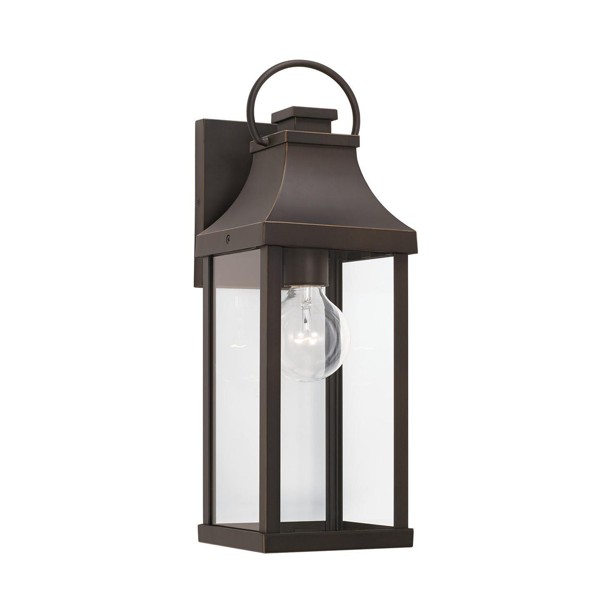 Capital Lighting 946411OZ Bradford 1 Light Outdoor Wall Lantern Oiled Bronze