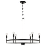 Capital Lighting 448761MB Fuller 6 Light Chandelier Matte Black