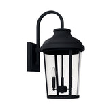 Capital Lighting 927032BK Dunbar 3 Light Outdoor Wall Lantern Black