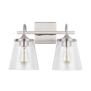 Capital Lighting 139122BN-496 Jayne 2 Light Vanity Brushed Nickel