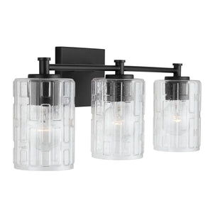 Capital Lighting 138331MB-491 Emerson 3 Light Vanity Matte Black