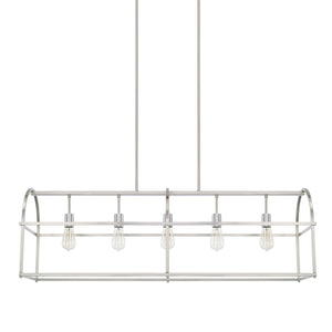 Capital Lighting 825751BN Aubrey 5 Light Island Brushed Nickel
