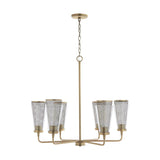 Capital Lighting 432361AD Abbott 6 Light Chandelier Aged Brass