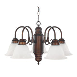 Capital Lighting 3255BB-118 David 5 Light Chandelier Burnished Bronze