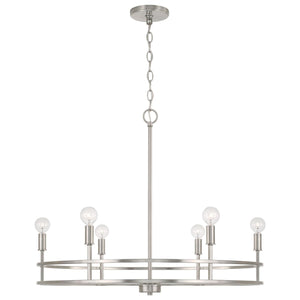 Capital Lighting 448761BN Fuller 6 Light Chandelier Brushed Nickel