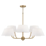 Capital Lighting 450481AD Welsley 8 Light Chandelier Aged Brass