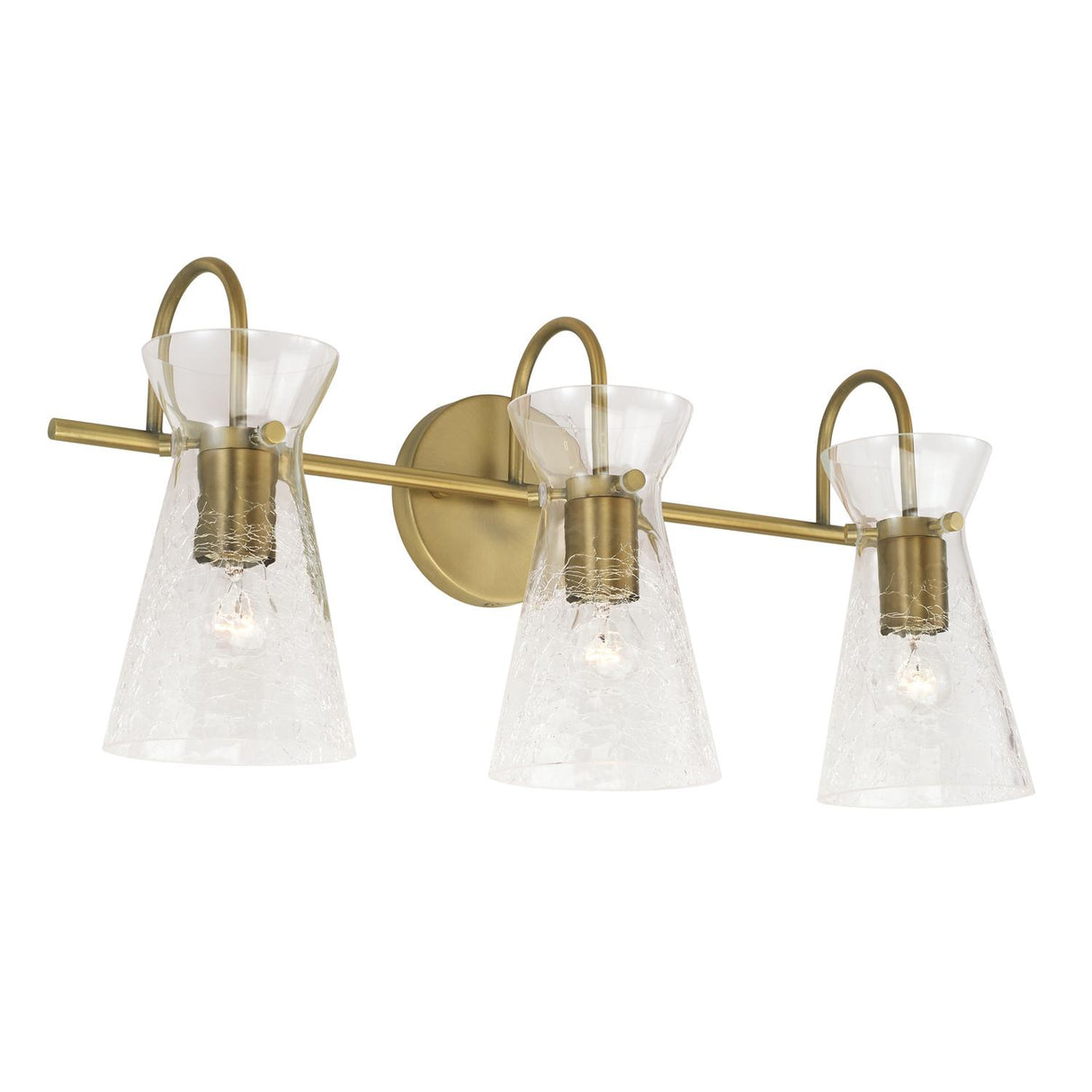 Capital Lighting 142431AD Mila 3 Light Vanity Aged Brass