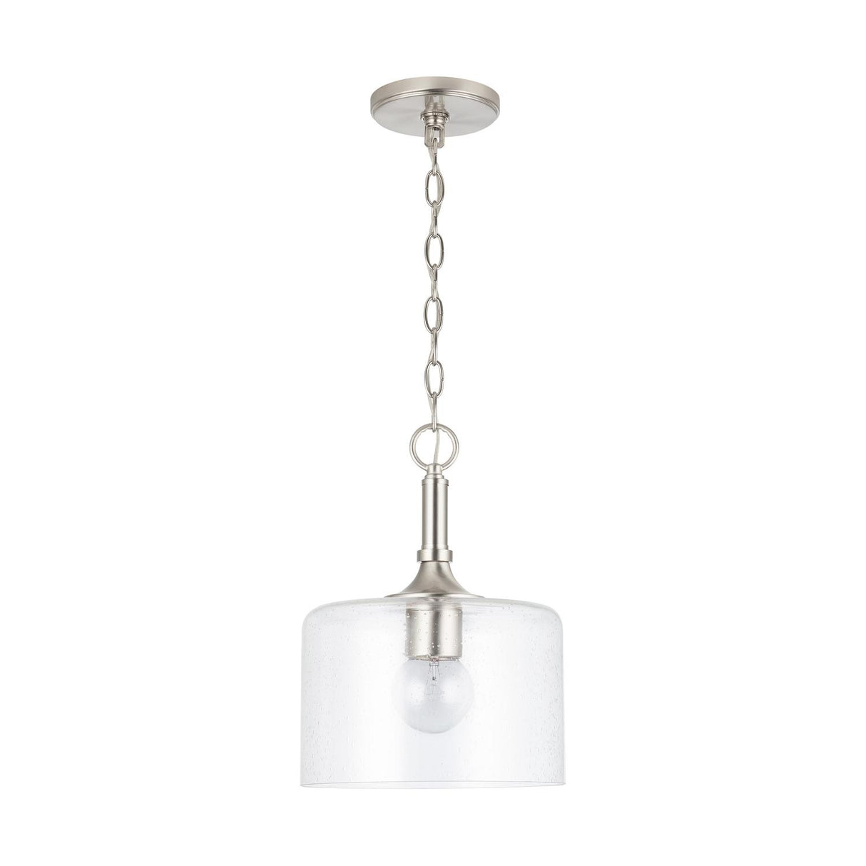 Capital Lighting 339311BN Carter 1 Light Pendant Brushed Nickel
