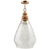 Capital Lighting 330418LW Juniper 1 Light Pendant Light Wood