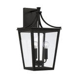 Capital Lighting 947931BK Adair 3 Light Outdoor Wall Lantern Black