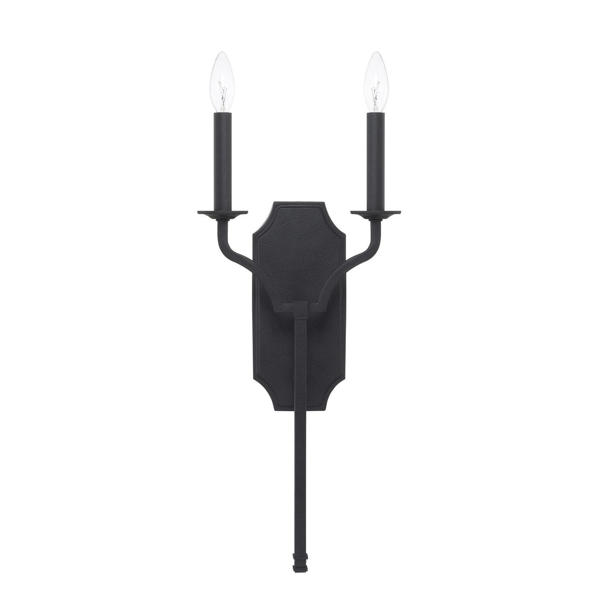 Capital Lighting 619821BI Ravenwood 2 Light Sconce Black Iron