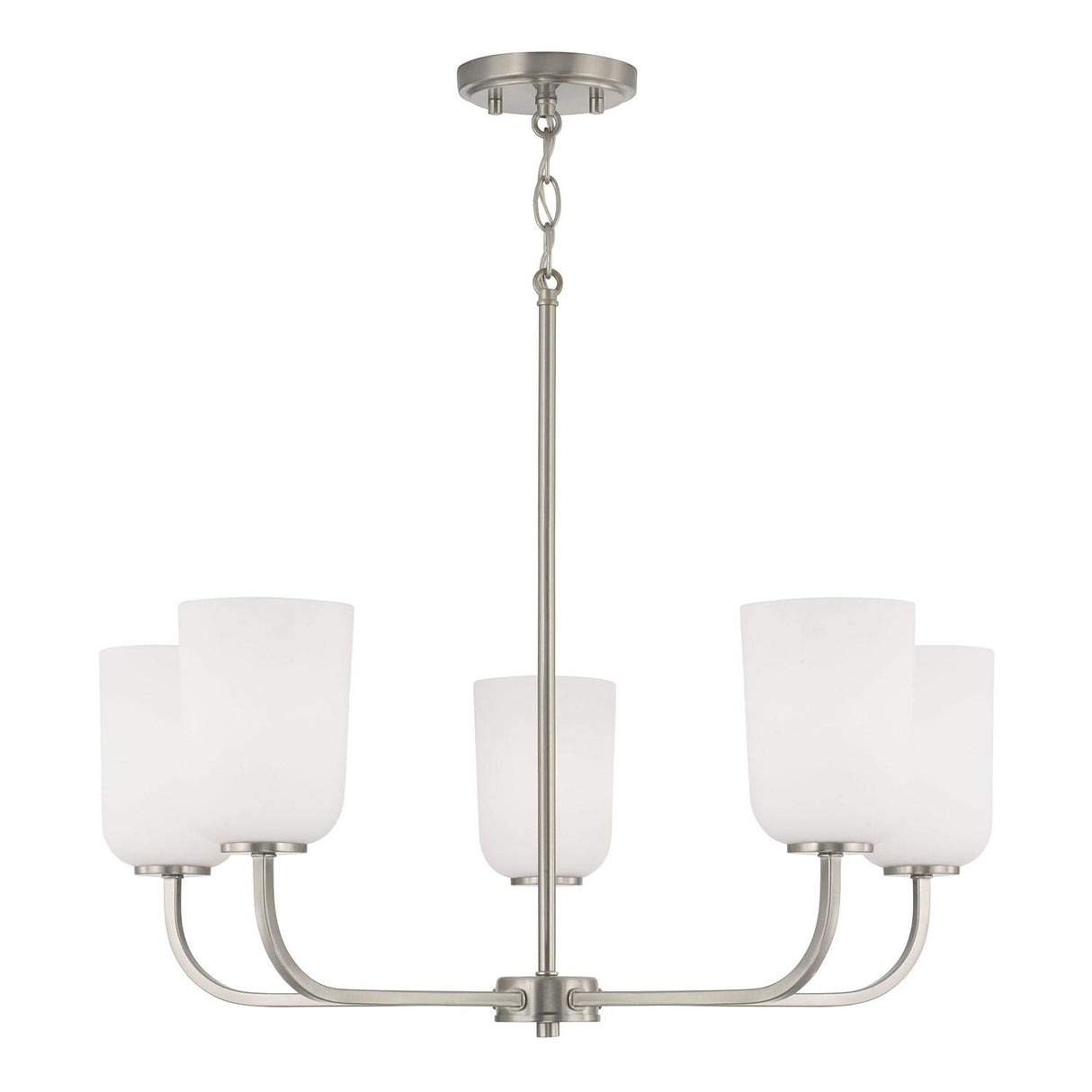 Capital Lighting 448851BN-542 Lawson 5 Light Chandelier Brushed Nickel