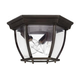 Capital Lighting 9802OB Outdoor 3 Light Outdoor Flush Mount Old Bronze