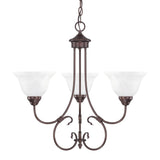 Capital Lighting 3223BZ-220 Hometown 3 Light Chandelier Bronze