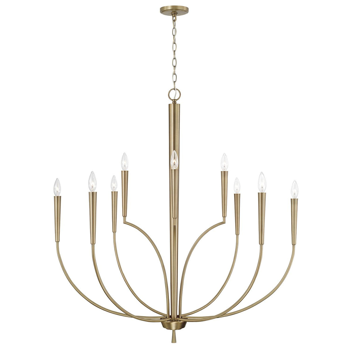 Capital Lighting 445901AD Holden 10 Light Chandelier Aged Brass