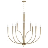 Capital Lighting 445901AD Holden 10 Light Chandelier Aged Brass