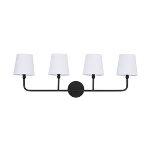 Capital Lighting 119341MB-674 Dawson 4 Light Vanity Matte Black