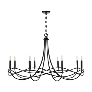 Capital Lighting 431681MB Sonnet 8 Light Chandelier Matte Black