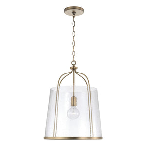 Capital Lighting 347011AD Madison 1 Light Pendant Aged Brass