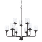 Capital Lighting 428891MB-451 Colton 9 Light Chandelier Matte Black