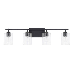 Capital Lighting 128541MB-449 Greyson 4 Light Vanity Matte Black