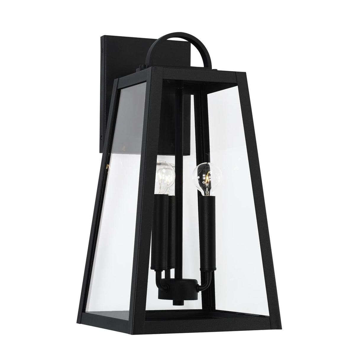 Capital Lighting 943732BK Leighton 3 Light Outdoor Wall Lantern Black