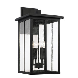 Capital Lighting 943843BK Barrett 4 Light Outdoor Wall Lantern Black
