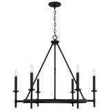 Capital Lighting 445261IH Ogden 6 Light Chandelier Brushed Black Iron