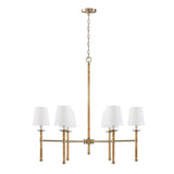 Capital Lighting 447261MA-705 Tulum 6 Light Chandelier Matte Brass