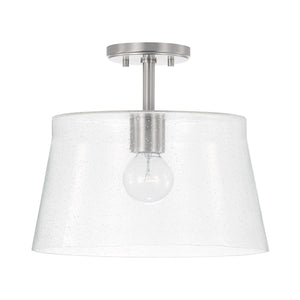 Capital Lighting 246911BN Baker 1 Light Pendant Brushed Nickel
