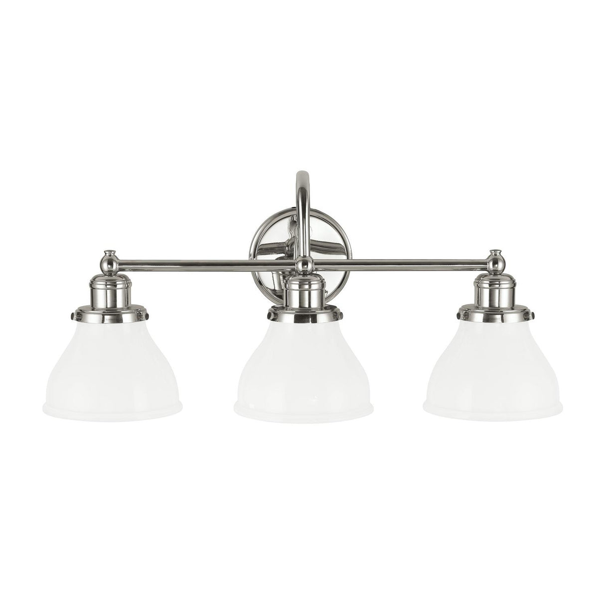 Capital Lighting 8303PN-128 Baxter 3 Light Vanity Polished Nickel