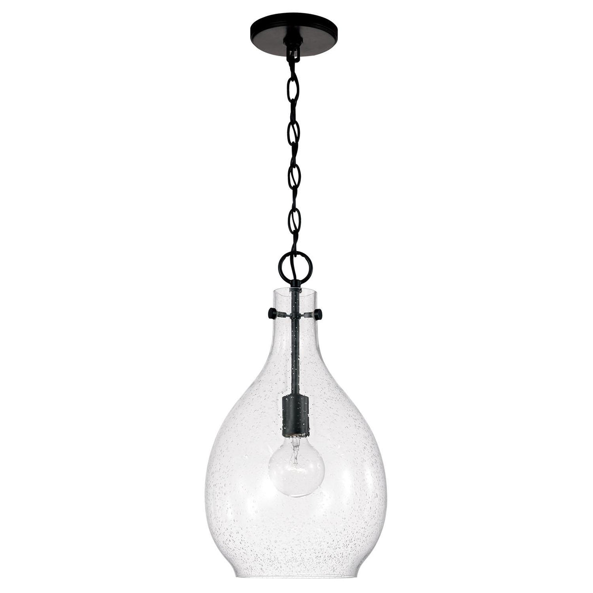 Capital Lighting 349011MB Brentwood 1 Light Pendant Matte Black
