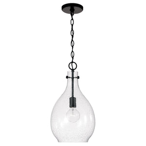 Capital Lighting 349011MB Brentwood 1 Light Pendant Matte Black