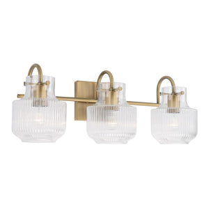 Capital Lighting 145131AD Nyla 3 Light Vanity Aged Brass