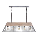 Capital Lighting 835051UW Russell 5 Light Island Urban Wash