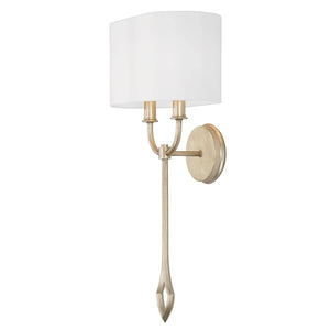 Capital Lighting 650021BS Claire 2 Light Sconce Brushed Champagne
