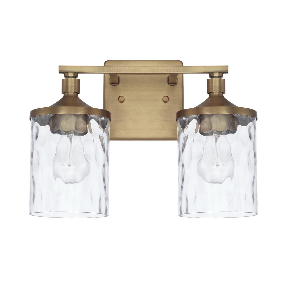 Capital Lighting 128821AD-451 Colton 2 Light Vanity Aged Brass