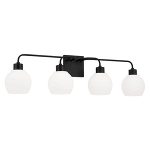 Capital Lighting 120041MB-540 Tanner 4 Light Vanity Matte Black