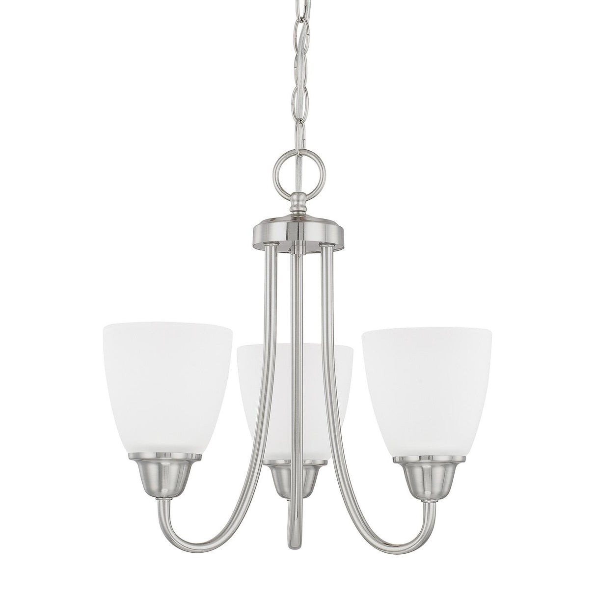 Capital Lighting 415131BN-337 Trenton 3 Light Chandelier Brushed Nickel