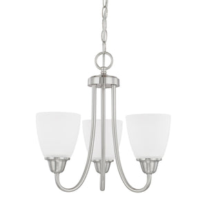 Capital Lighting 415131BN-337 Trenton 3 Light Chandelier Brushed Nickel