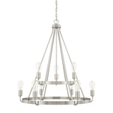 Capital Lighting 420091BN Tanner 9 Light Chandelier Brushed Nickel