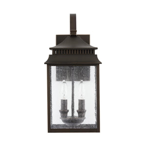 Capital Lighting 936921OZ Sutter Creek 2 Light Outdoor Wall Lantern Oiled Bronze