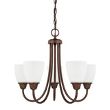 Capital Lighting 415151BZ-337 Trenton 5 Light Chandelier Bronze