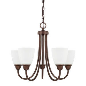 Capital Lighting 415151BZ-337 Trenton 5 Light Chandelier Bronze