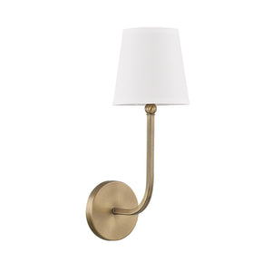 Capital Lighting 619311AD-674 Dawson 1 Light Sconce Aged Brass