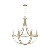 Capital Lighting 438961AD Jordyn 6 Light Chandelier Aged Brass