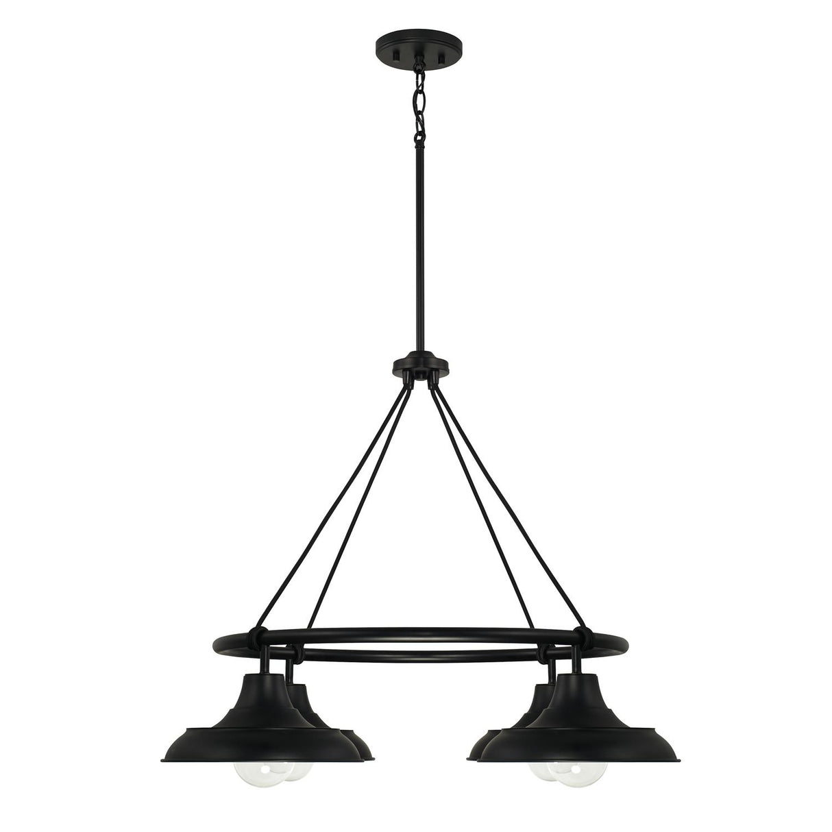 Capital Lighting 442141MB Jones 4 Light Chandelier Matte Black