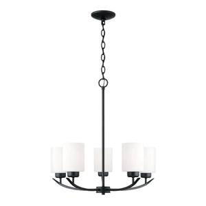 Capital Lighting 415251MB-338 Dixon 5 Light Chandelier Matte Black