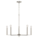 Capital Lighting 448651BN Portman 5 Light Chandelier Brushed Nickel